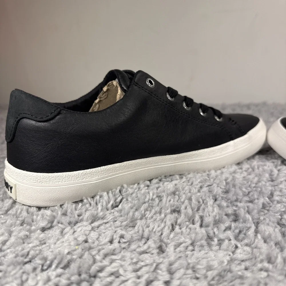 Sperry Sandy LTT Leather STS89204 Black Women's 7.5 New In Box